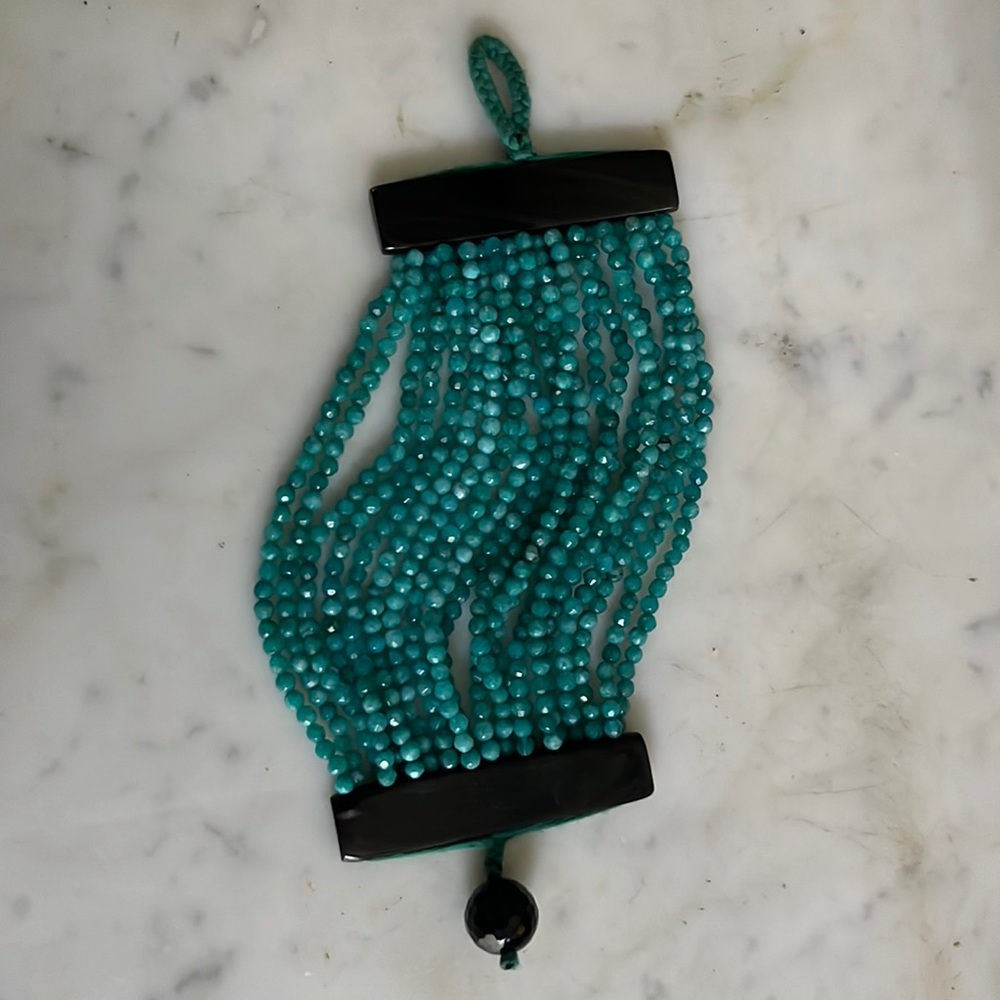 Boutique beaded genuine stone bracelet